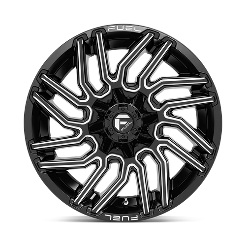 Fuel 1PC D773 Typhoon Gloss Black Milled 20-Inch Wheel, 6x135/6x139.7 Bolt Pattern