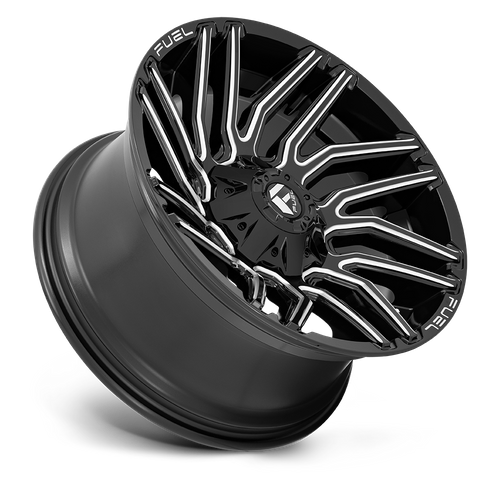 Fuel 1PC D773 Typhoon Gloss Black Milled 20-Inch Wheel, 6x135/6x139.7 Bolt Pattern