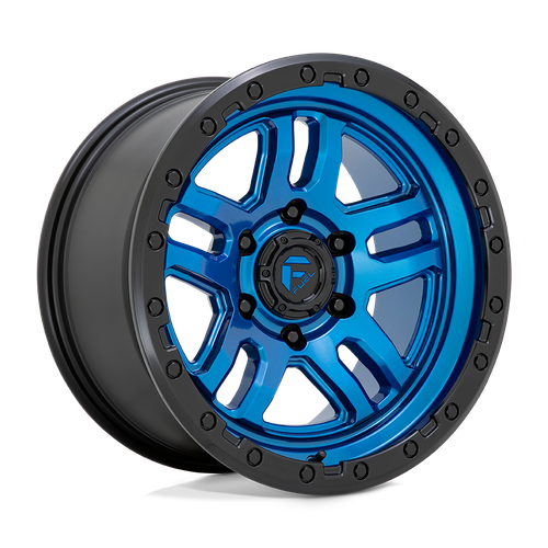 Fuel 1PC D790 Ammo 17x9 Wheel, 5x5 Bolt Pattern, -12mm Offset, Blue with Black Lip
