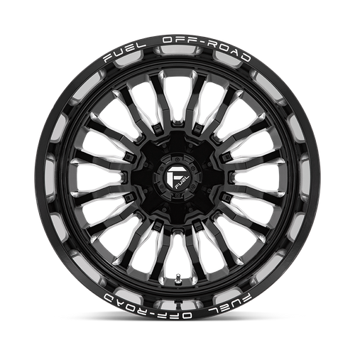 Fuel 1PC D795 ARC 22x12 Gloss Black Milled Wheel, 6x135/6x139.7, -44 Offset