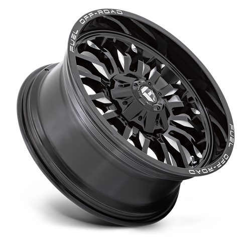 Fuel 1PC D795 ARC 20x10 Gloss Black Milled Wheel, 8x180 Bolt Pattern