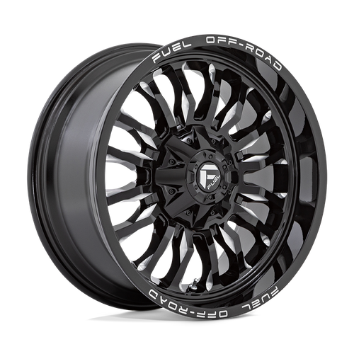 Fuel 1PC D795 ARC 22x10 Gloss Black Milled Wheel, 8x170 Bolt Pattern