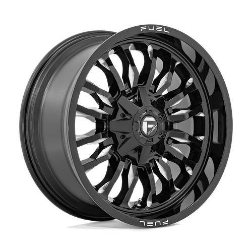 Fuel 1PC D795 ARC 20x9 Gloss Black Milled Wheel, 8x180 Bolt Pattern, +1 Offset