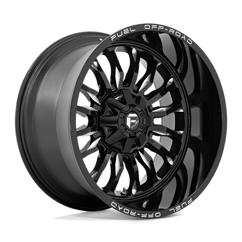 Fuel 1PC D795 ARC 22x12 Gloss Black Milled Wheel, 6x135/6x139.7, -44 Offset