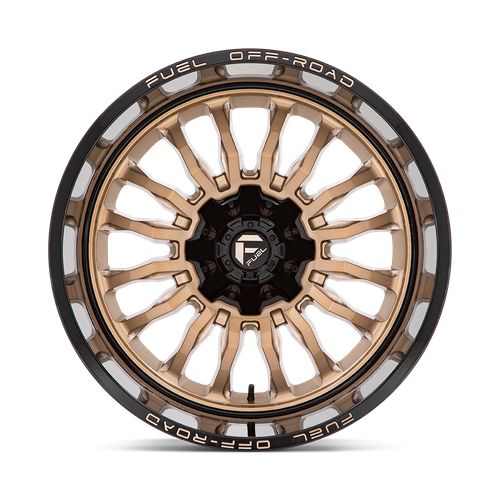 Fuel 1PC D797 ARC 22x12 Wheel, 6x135/6x139.7 Bolt Pattern, -44 Offset, Platinum Bronze with Black Lip