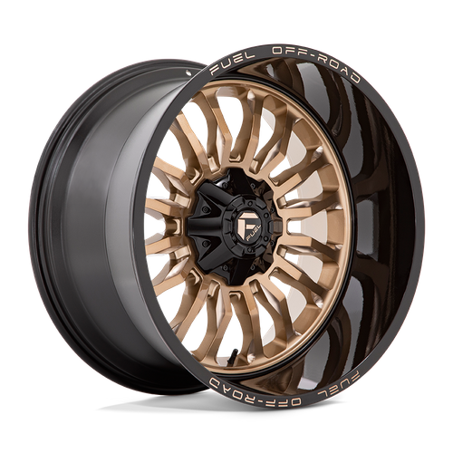 Fuel 1PC D797 ARC 22x12 Wheel, 6x135/6x139.7 Bolt Pattern, -44 Offset, Platinum Bronze with Black Lip