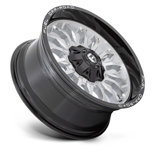 Fuel 1PC D798 ARC 20x10 8x6.5 Brushed Silver Wheel with Milled Black Lip, -18 Offset