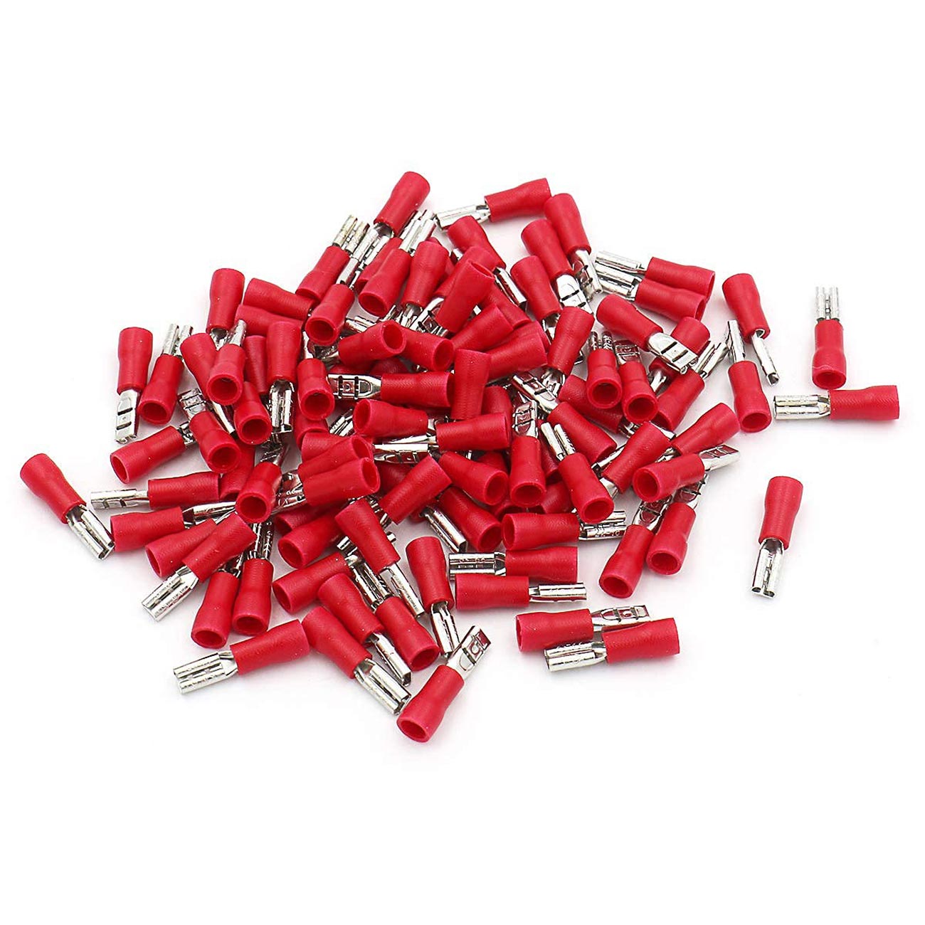 Xscorpion FD110R Female Quick Disconnect 18/22 Gauge Red - Pack of 100