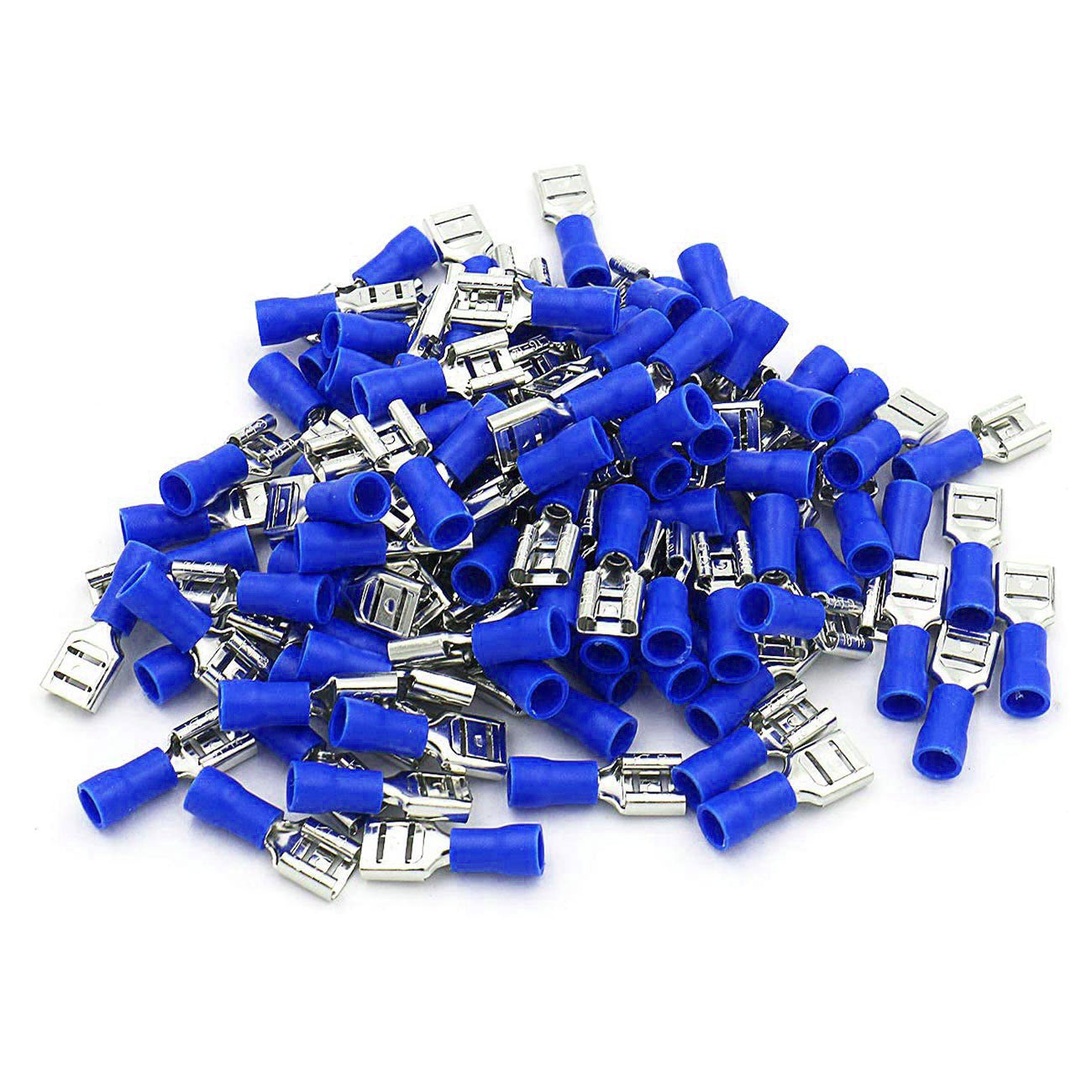 Xscorpion FD250B Female Quick Disconnect 14/16 Gauge Blue (100 Pack)