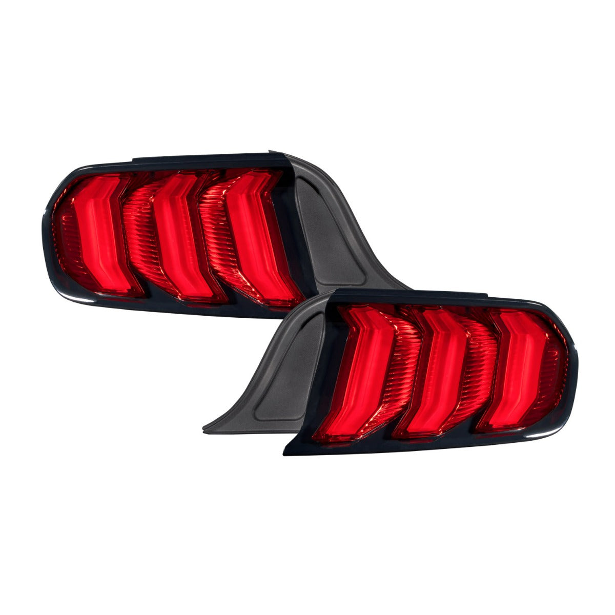 Form Lighting - FL0008 - Tail Light - 2015-2022 Ford Mustang LED Tail Lights Red Pair