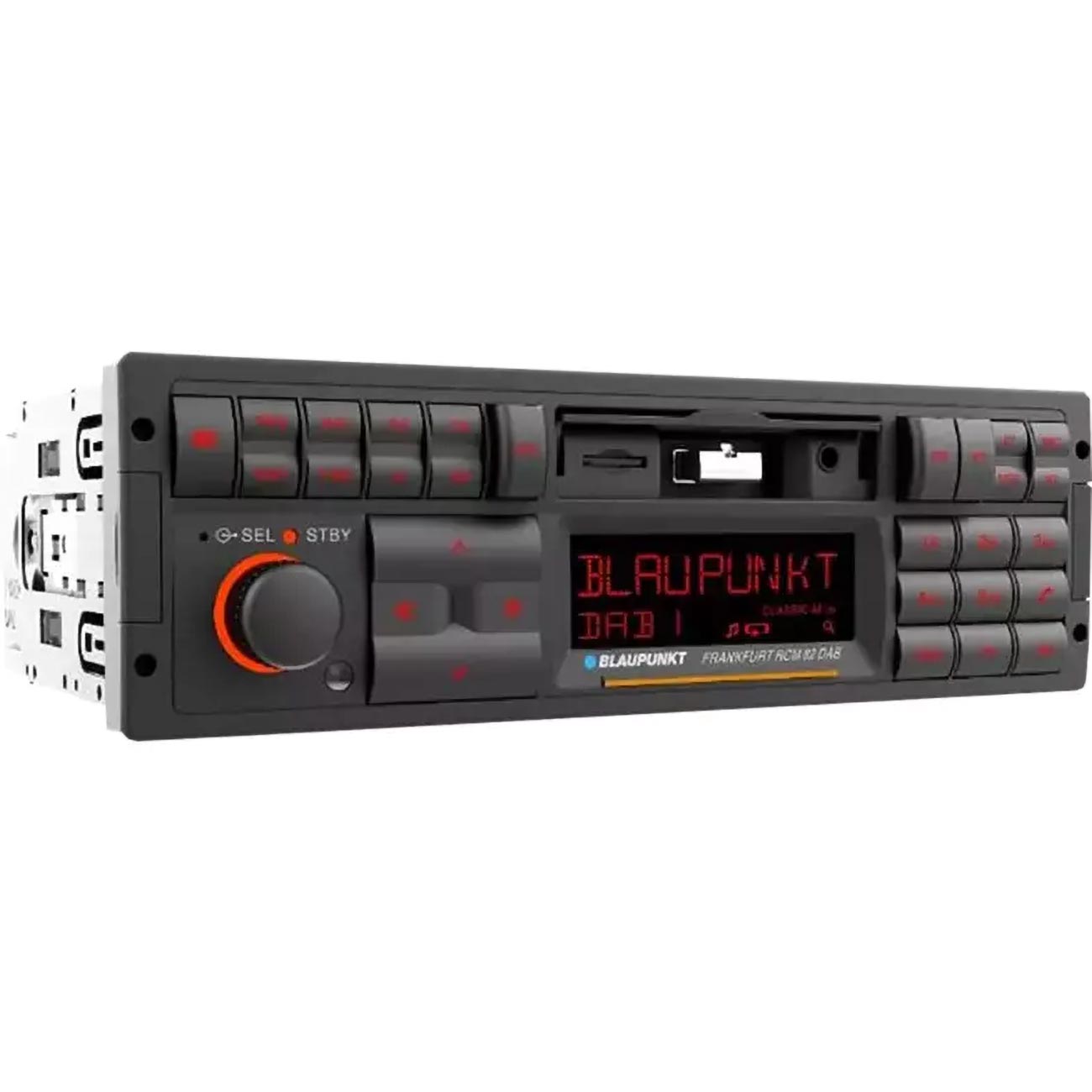 Blaupunkt RCM82DAB Single-Din Mechless Radio with Bluetooth, USB & SD Inputs