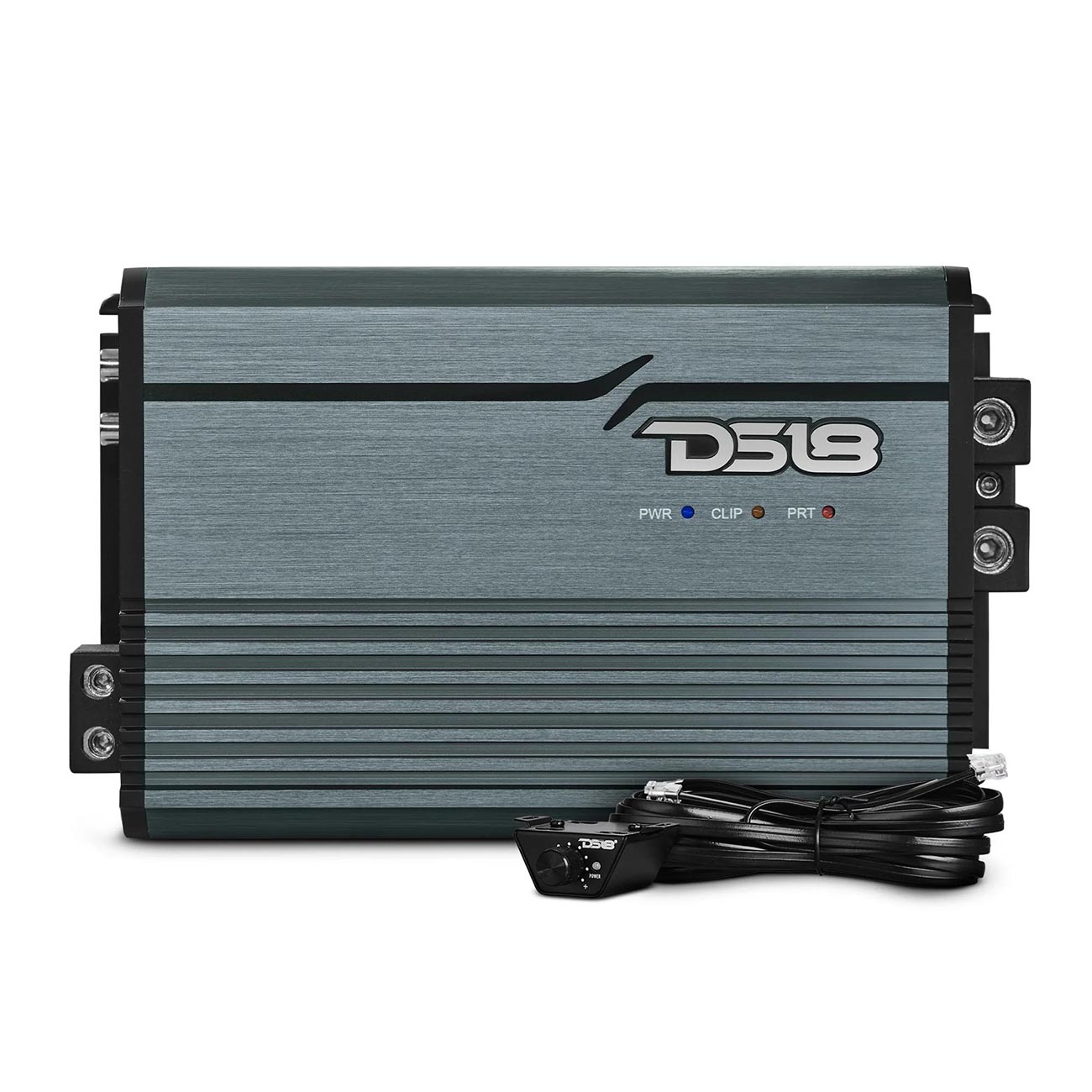 DS18 FRP25KTI Compact Monoblock Amplifier - 2500W RMS Power, Titanium Finish