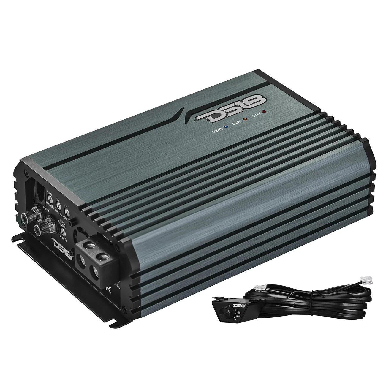 DS18 FRP25KTI Compact Monoblock Amplifier - 2500W RMS Power, Titanium Finish