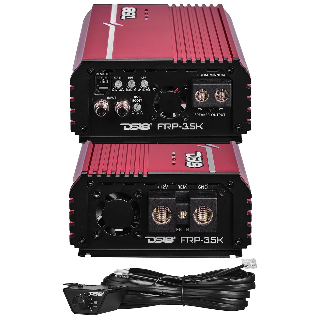 DS18 FRP Compact Monoblock Amplifier 3500W RMS - Red