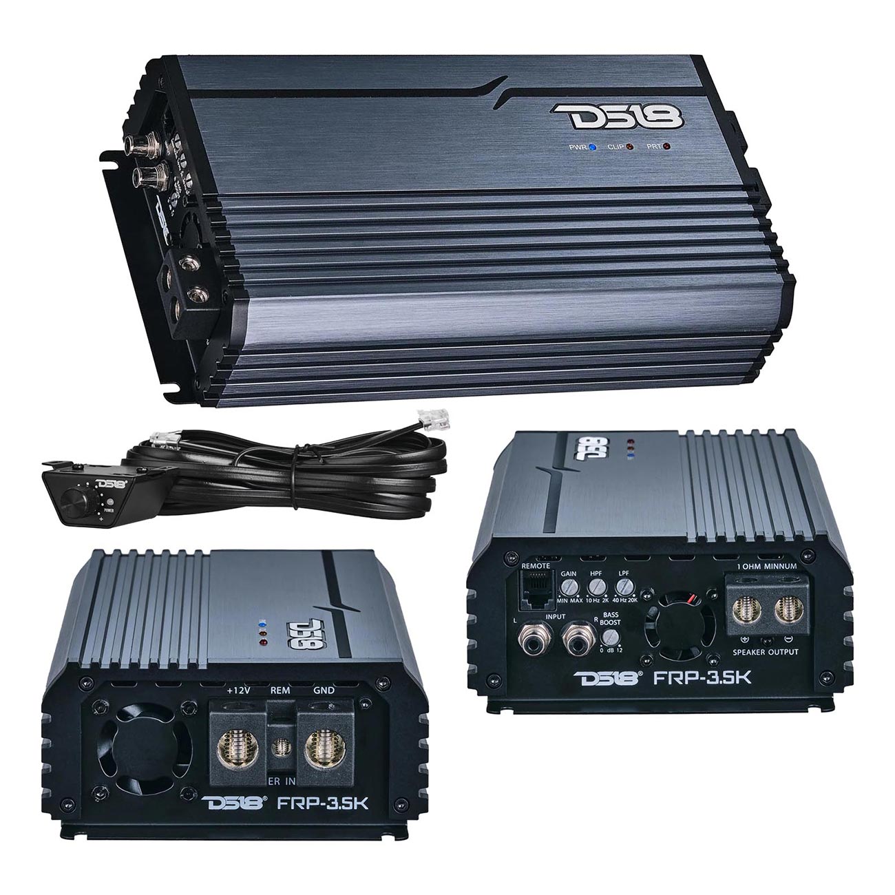 DS18 FRP35KTI Titanium Compact Monoblock Amplifier - 3500W RMS Power