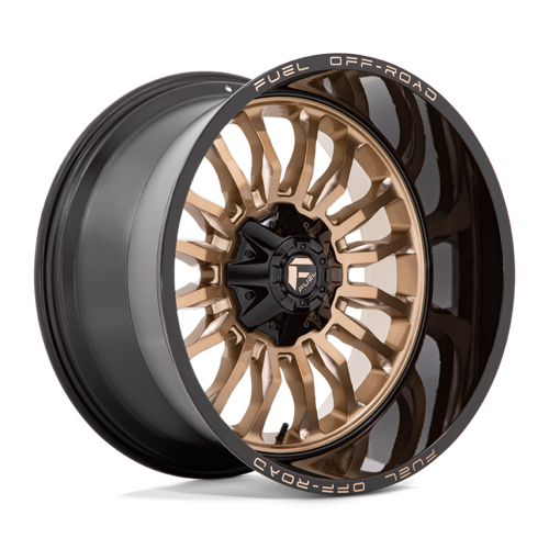 Fuel 1PC D797 ARC 22x12 Wheel, 5x4.5/5x5 Bolt Pattern, -44 Offset, Platinum Bronze with Black Lip