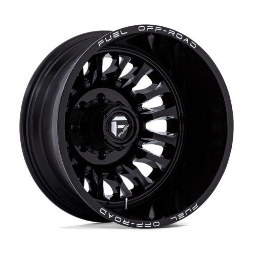 Fuel 1PC D868 ARC Dually 20x8.25 Wheel, 8x200 Bolt Pattern, -227 Offset, Gloss Black Milled