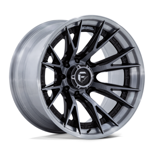 Fuel 1PC FC402 Catalyst 20-Inch Gloss Black Wheels with Brushed Gray Tint Face and Lip, 8x170 Bolt Pattern
