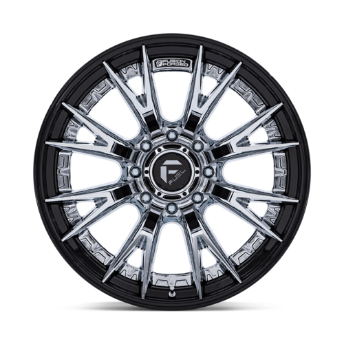 Fuel 1PC FC402 Catalyst 20x10 Wheel, 8x170 Bolt Pattern, -18 Offset, Chrome with Gloss Black Lip