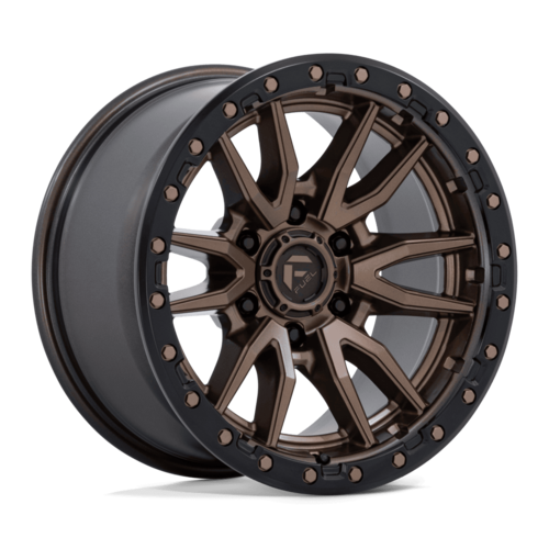 Fuel 1PC D681 Rebel 18x9 6x135 Matte Bronze Wheel with Black Bead Ring