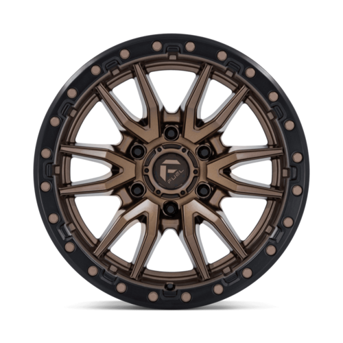 Fuel 1PC D681 Rebel 18x9 6x135 Matte Bronze Wheel with Black Bead Ring