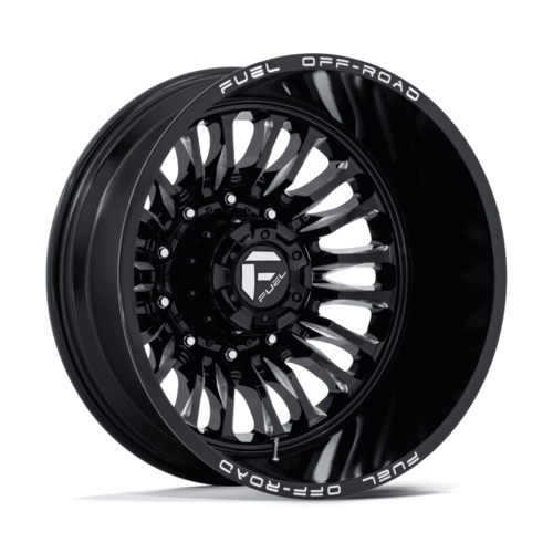 Fuel 1PC D868 ARC Duality 22x8.25 Inch Gloss Black Milled Wheel with -201 Offset and 10x225 Bolt Pattern