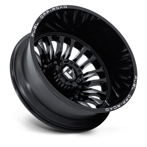 Fuel 1PC D868 ARC Duality 22x8.25 Inch Gloss Black Milled Wheel with -201 Offset and 10x225 Bolt Pattern