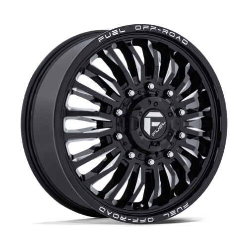 Fuel 1PC ARC DRW 22x8.25 Inch Gloss Black Milled Wheel - Model D868 ARC DUALLY, 10x225 Bolt Pattern, +104 Offset