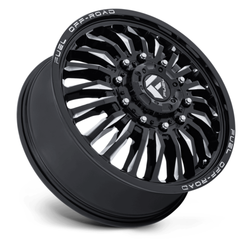 Fuel 1PC ARC DRW 22x8.25 Inch Gloss Black Milled Wheel - Model D868 ARC DUALLY, 10x225 Bolt Pattern, +104 Offset
