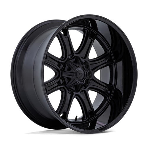 Fuel 1PC Darkstar 20x9 Wheel, 8x180 Bolt Pattern, Matte Black with Gloss Black Lip
