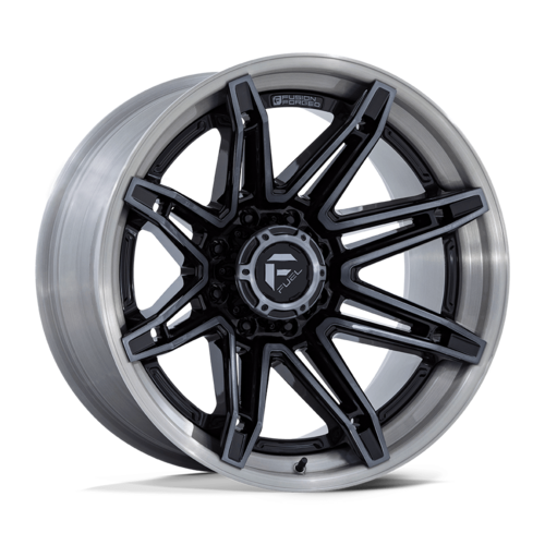 Fuel 1PC FC401 Brawl 22x10 8x180 Gloss Black Wheel with Brushed Gray Tint Face and Lip