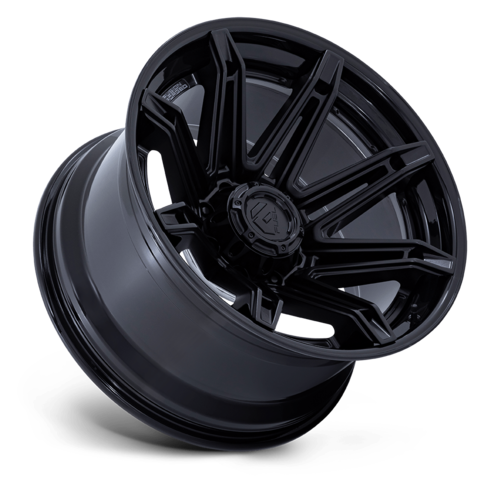 Fuel 1PC FC401 Brawl 24x12 8x180 Matte Black Wheel with Gloss Black Lip