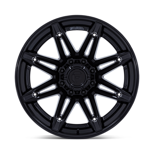 Fuel 1PC FC401 Brawl 24x12 8x180 Matte Black Wheel with Gloss Black Lip