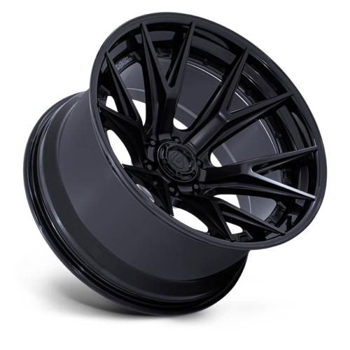 Fuel 1PC FC402 Catalyst 17-Inch Matte Black Wheel with Gloss Black Lip