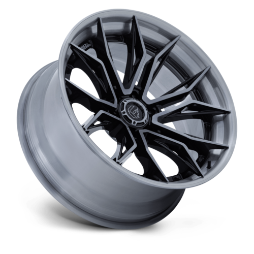 Fuel 1PC FC404 Mutiny 22x10 6x135 Gloss Black Wheel with Brushed Dark Tint
