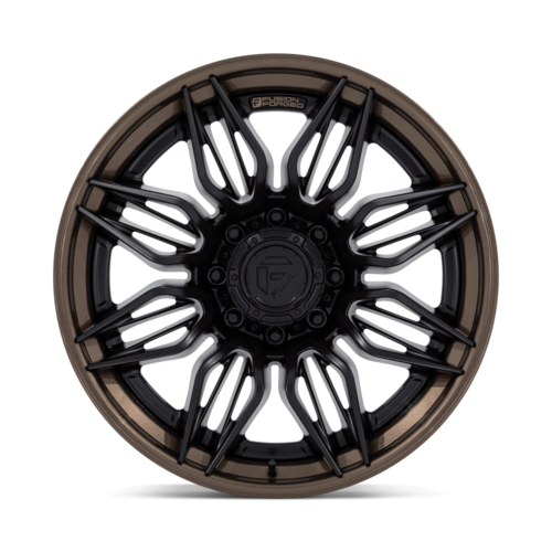 Fuel 1PC FC404 Mutiny 20x9 Wheel, 8x6.5 Bolt Pattern, Matte Black with Gloss Bronze Lip