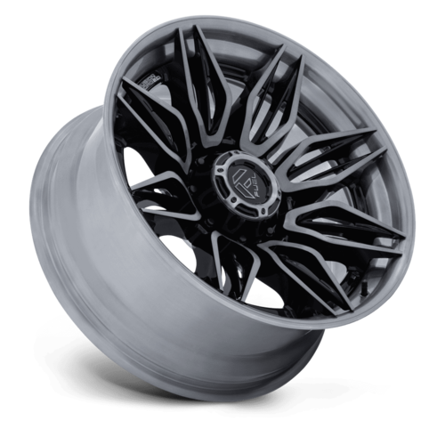 Fuel 1PC FC404 Mutiny 20x10 Wheel, 8x6.5 Bolt Pattern, -18 Offset, Gloss Black with Brushed Dark Tint