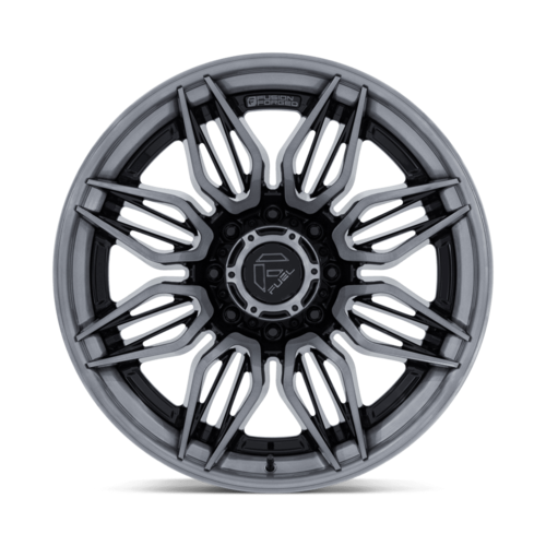 Fuel 1PC FC404 Mutiny 20x10 Wheel, 8x6.5 Bolt Pattern, -18 Offset, Gloss Black with Brushed Dark Tint