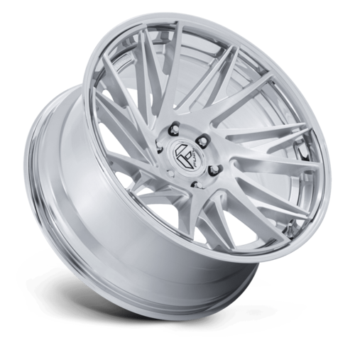 Fuel 1PC FC405 Dynamo 22-Inch Gloss Silver Wheel with Chrome Lip and Brushed Face