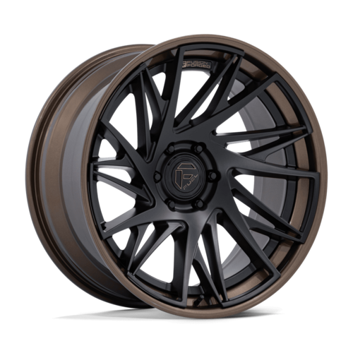 Fuel 1PC FC405 Dynamo 22x9.5 Wheel, 6x5.5 Bolt Pattern, +20 Offset, Matte Black with Gloss Bronze Lip