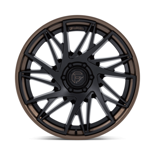 Fuel 1PC FC405 Dynamo 22x10 Wheel, 6x5.5 Bolt Pattern, -18 Offset, Matte Black with Gloss Bronze Lip