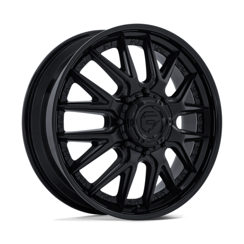 Fuel 1PC D406 Catalyst Dually 20x8.25 Wheel, 8x200 Bolt Pattern, +105 Offset, Matte Black with Gloss Black Lip