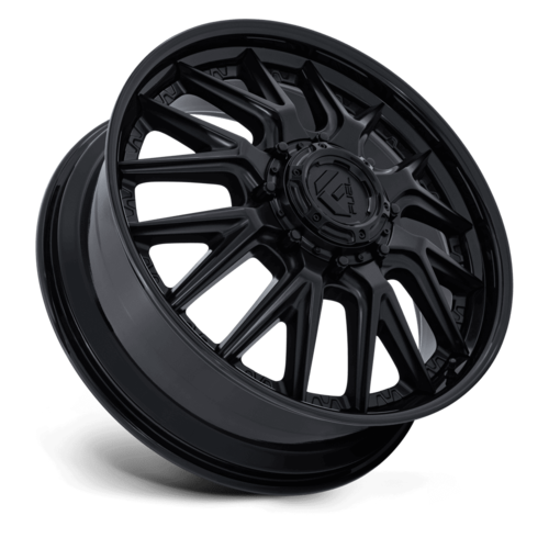Fuel 1PC D406 Catalyst Dually 20x8.25 Wheel, 8x200 Bolt Pattern, +105 Offset, Matte Black with Gloss Black Lip