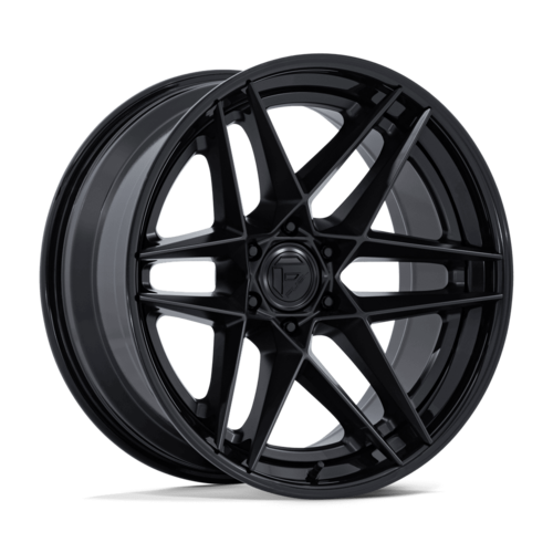 Fuel 1PC FC408 Flight 22-Inch Matte Black Wheel with Gloss Black Lip, 6x5.5 Bolt Pattern, +20 Offset