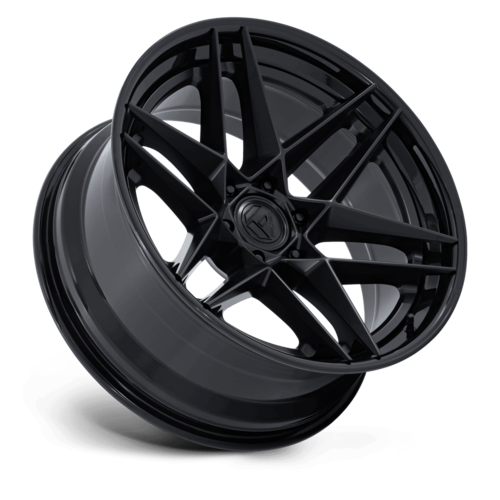 Fuel 1PC FC408 Flight 22-Inch Matte Black Wheel with Gloss Black Lip, 6x5.5 Bolt Pattern, +20 Offset