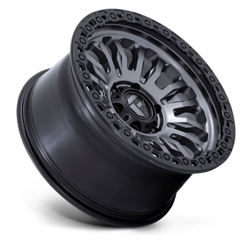 Fuel 1PC FC857 Rincon 17x9 Wheel, 5x5 Bolt Pattern, -12 Offset, Matte Gunmetal with Matte Black Lip