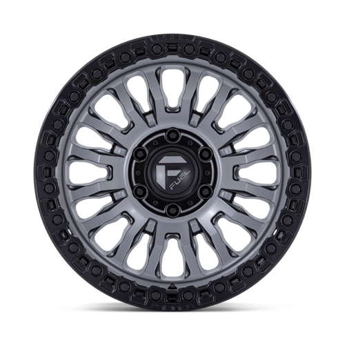 Fuel 1PC FC857 Rincon 17x9 Wheel, 5x5 Bolt Pattern, -12 Offset, Matte Gunmetal with Matte Black Lip