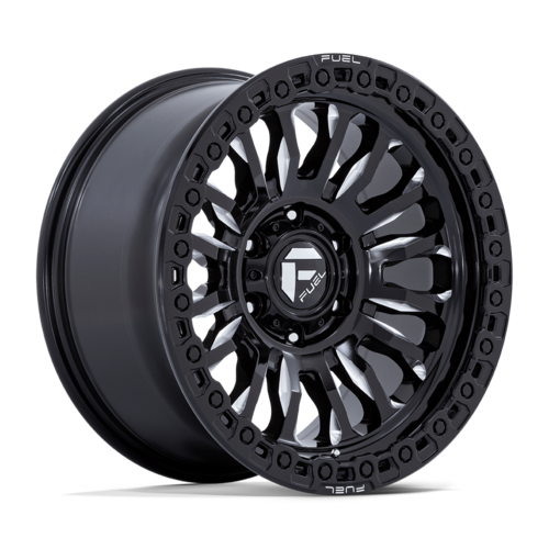 Fuel 1PC FC857 Rincon 18x9 Gloss Black Milled Wheel, 8x6.5 Bolt Pattern, +1 Offset