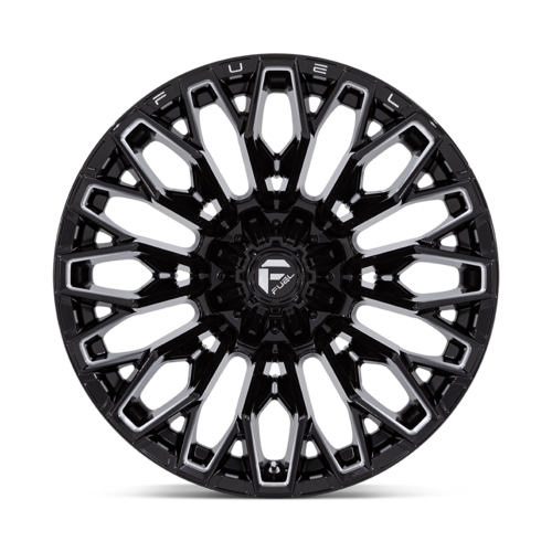 Fuel 1PC FC865 Strike 22x12 Gloss Black Milled Wheel, 8x6.5 Bolt Pattern, -44 Offset