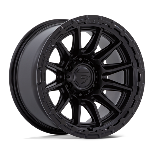 Fuel 1PC FC866 Piston 22x10 Wheel, 6x5.5 Bolt Pattern, -18 Offset, Blackout with Gloss Black Lip
